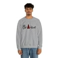 thumbnail image 3 of Believe Christmas Tree Design Unisex Heavy Blend™ Crewneck Sweatshirt, 3 of 5