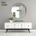 thumbnail image 4 of Bathroom Mirror, 24 inch Gold Circle Wall Mirrors, Wall Mounted Vanity Mirror, Home Decor Metal Framed Bath Mirror for Living Room Bedroom Entryway, 4 of 7