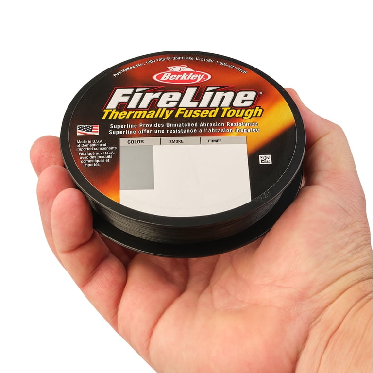 berkley fireline smoke braided fishing line Beading Thread 8-Pound Test Grey .007 Inch 0.18mm 125 Yards It was developed by Berkley scientists as a thermally fused strong 8 Berkley FireLine Flame Green Braided