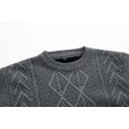 thumbnail image 4 of ZCFZJW Men's Crewneck Sweater Soft Casual Sweaters for Men Classic Pullover Sweaters with Ribbing Edge Trendy Oversized Long Sleeve Knitwear Shirts Gray XL, 4 of 6