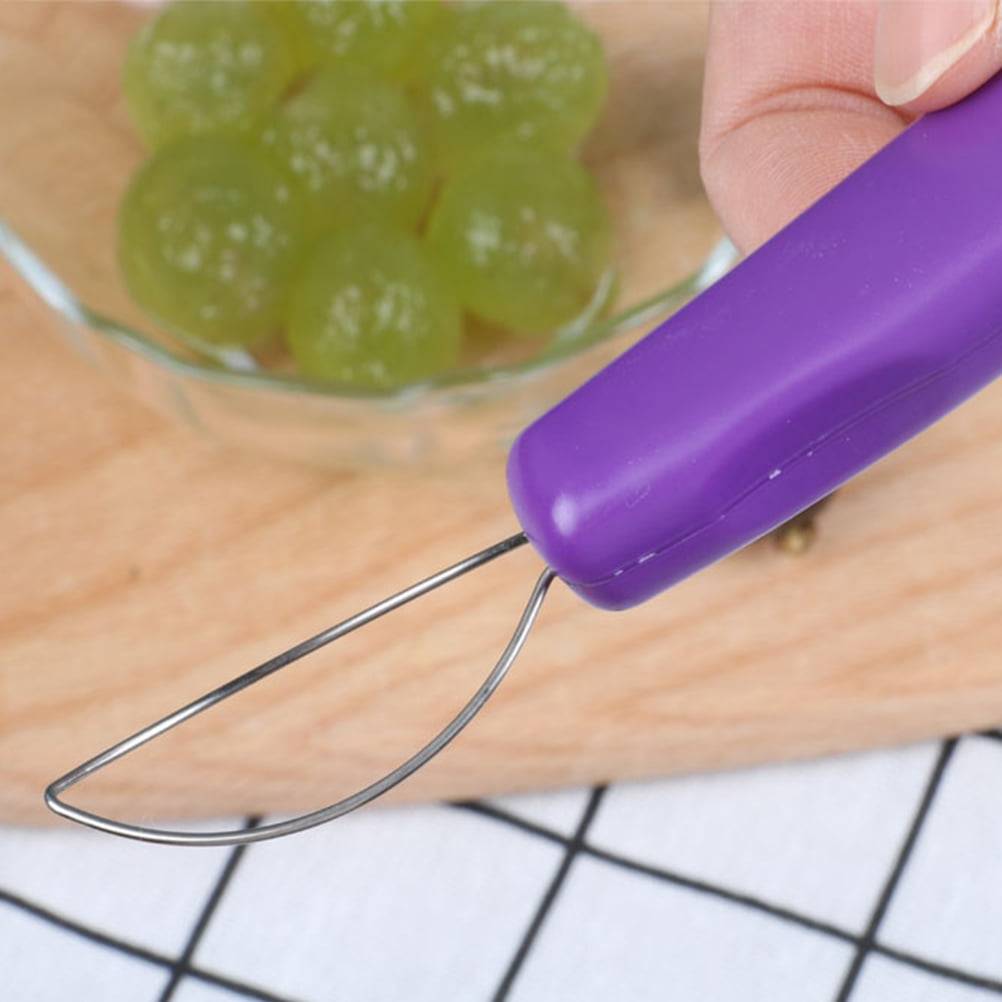 Homemaxs 2Pcs Grape Peelers Fruit Peeler Stainless Steel Grape Peeling Tool  Practical Grape Peeling Machine Purple 