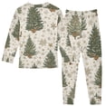 thumbnail image 3 of Boys Pajamas Girls Pajama Beautiful Christmas Tree Cute Comfortable Cotton Two-piece Pajama Set, 3 of 7