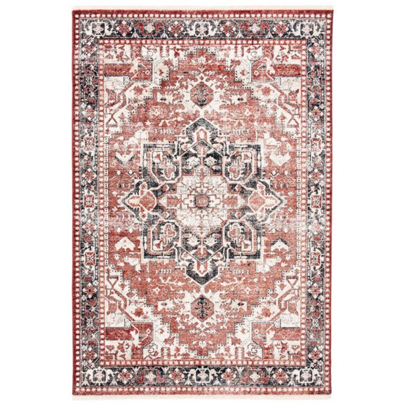 SAFAVIEH Herat Linden Oriental Area Rug, Rust/Creme, 8' x 10'