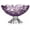 Amethyst, variant on Elegant 11¼" Footed Bowl 28 cm – Decorative Blue Glass Fruit or Salad Bowl – Stylish Centerpiece for Dining Table, Kitchen or Parties