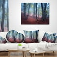 thumbnail image 4 of Designart Mysterious Fairytale Green Wood - Landscape Photography Throw Pillow - 12x20, 4 of 5