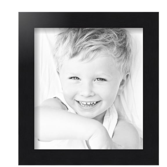 ArtToFrames 9x10 inch Black Steel Picture Frame, Black MDF Poster Frame (4639)