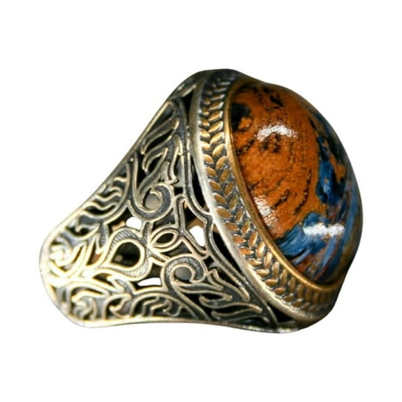 925k Silver Mens Ring-Handmade Mens Ring-Pietersite Stone Ring- Mens-Jewelry Gift For Mens-Silver Rings for Men-Pietersite Wedding Ring