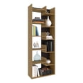 thumbnail image 5 of Depot E-Shop Hoodsport Bookcase, 11 Shelves, Natural Oak / Black Wengue, 5 of 6