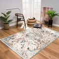 thumbnail image 4 of LaDole Rugs Traditional Persian Oriental Distressed Teal Turquoise Ivory Grey Orange Area Rug 7'10"x10'6", 4 of 5