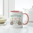 thumbnail image 4 of CafePress - Modern Rustic Chic Easter Bunnies Mugs - 11 oz Ceramic Mug - Novelty Coffee Tea Cup, 4 of 4