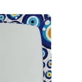 thumbnail image 2 of Ambesonne Evil Eye Fitted Sheet, Turkish Traditional, Twin Size, Orange Yellow and Blue, 2 of 2