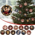 thumbnail image 1 of Decoración Navideña Plana Estilo Árbol de Navidad, Decoración Del Hogar, Adornos para El Coche, 1 of 5