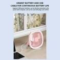 thumbnail image 2 of Tahtuvzn Home Appliances Desktop Fashion and Convenient Mute 3-speed Fan Night Light Wall-mounted Two-in-one USB Charging Mini Fan,6.85x3.07x6.85 inch, 2 of 2