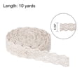 thumbnail image 2 of Uxcell Lace Trim Ribbon 10 Yards 0.59 Inch Cotton Elastic Trim for Craft,Gift Wrappers,Headbands,Beige Style 21, 2 of 5