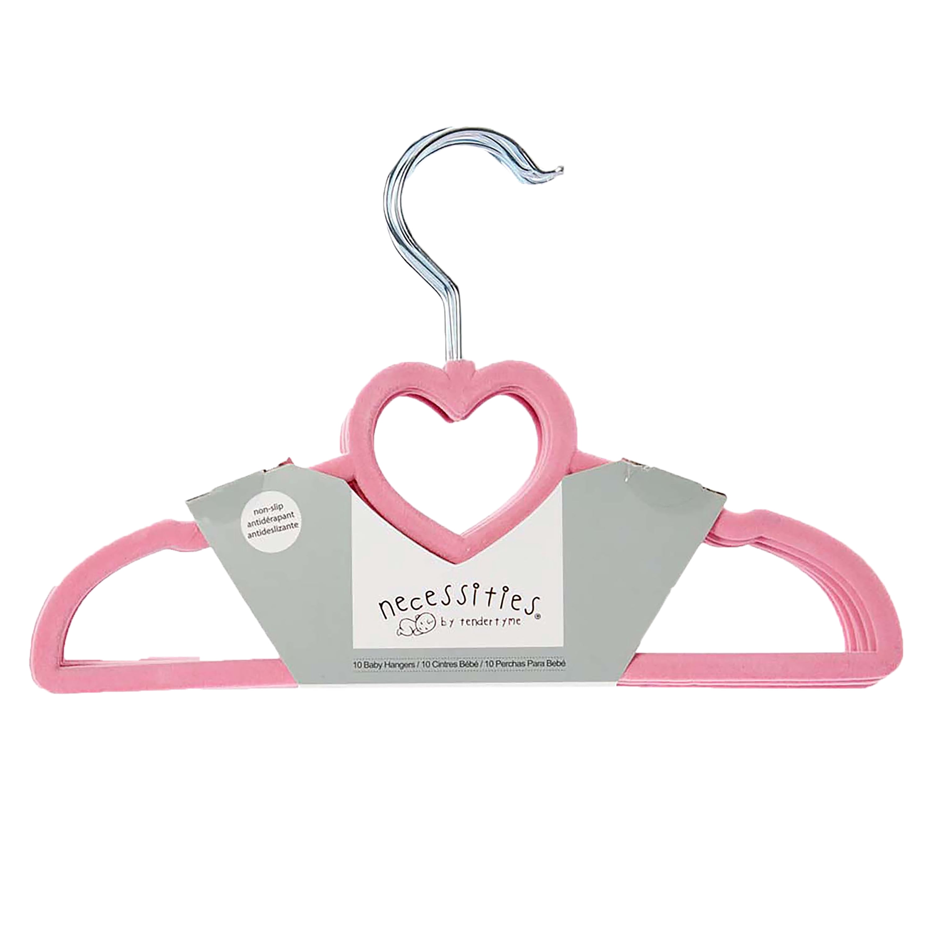 Baby Shower Wardrobe Crate & 10 Clothes Hangers Kit, Baby Shower Gift Crate, Pink