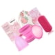 thumbnail image 4 of Copa menstrual de silicona para mujer, copa de limpieza plegable, disco menstrual, reutilizable, portátil, a prueba de fugas, color rosa, juego L 25 ml, 4 of 12
