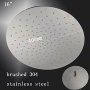 Cascada 20 Inch Ceiling Mount Round Rainfall LED Shower Head, Stainless Steel ((Without Shower Arm)
