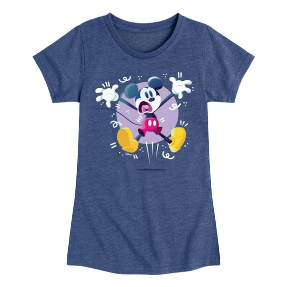 Disney - Mickey Jump - Youth Girls Short Sleeve Graphic T-Shirt