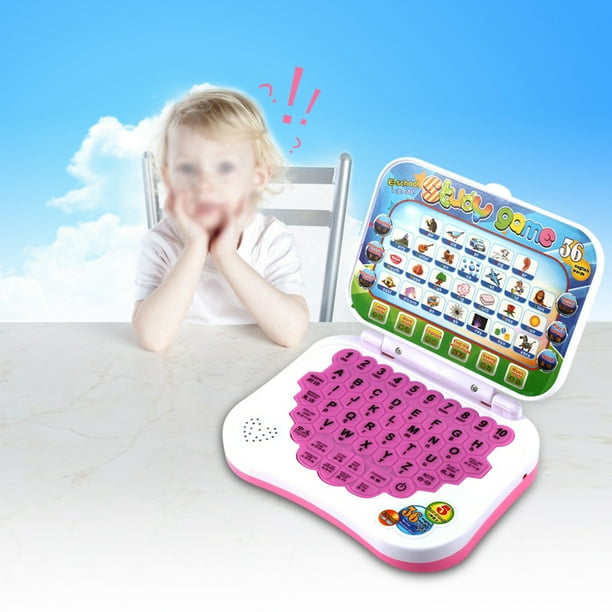 Peahefy Bébé Enfants Enfants Bilingue Apprentissage ducatif tude Jouet  Ordinateur Portable Jeu D'ordinateur, Apprentissage Ordinateur Portable,  Ordinateur Portable Enfants 