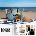 thumbnail image 5 of Fuzoiu Woman Under Blossoming Tree Print Waterproof Beach Tote Bag for Women Girls with Zipper,Sandproof Pool Swim Bag,Large Capacity Beach Travel Bag for Pool Swim Travel Everyday, 5 of 7