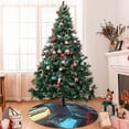 thumbnail image 7 of Rateoe Underwater Office Diver Print Christmas Tree Skirt 36" for Xmas Holiday New Year Party Circle Tree Mat Ornaments Decoration, 7 of 7