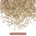 thumbnail image 2 of Uxcell 20g Crushed Glass Chips, 1-3mm Irregular Metallic Sequins Glass Stone Champagne Gold, 2 of 5