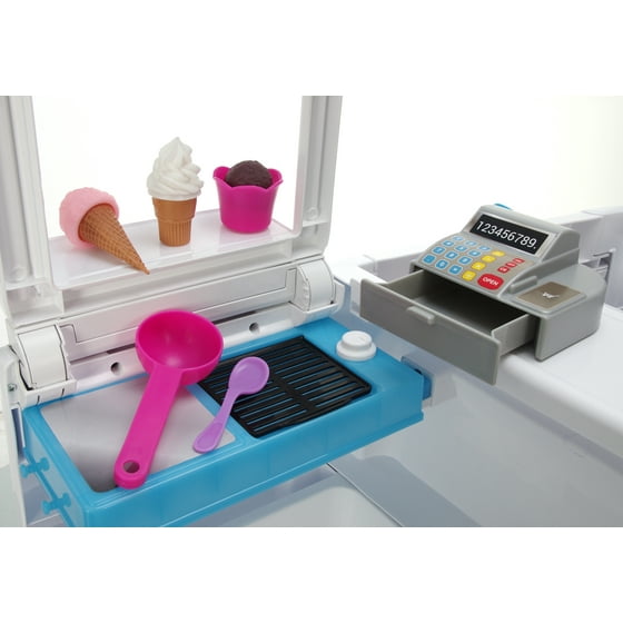 Rollplay 6 Volt Ezsteer Ice Cream Truck Ride On Toy Battery