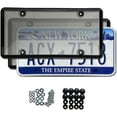 thumbnail image 5 of 2pcs License Plate Protector Black License Plate Covers, Unbreakable License Plate Covers License Plate Frames with Screw Caps Cover Kit blackB, 5 of 13