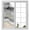 Gray, variant on Grey Coastal Privacy Window Film, Decorative Frosted Glass Window Film, Summer Beach Nautical Abstract Art Reusable Peel and Stick Static Cling for Home Bathroom Office Glass Door 17.7"x39.3"