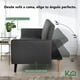 thumbnail image 3 of Sofá Cama Reclinable 3 Personas Sillón Minimalista 2 Posiciones Kingshouse gris oscuro 1, 3 of 8