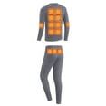 thumbnail image 4 of Mepaouo Men Heated Thermal Underwear Set 28 Heating Zone Winter Ski Workout Warm Long Johns(Grey,4XL), 4 of 4
