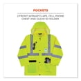 thumbnail image 6 of GloWear 8366 Class 3 Lightweight Hi-Vis Rain Jacket, Polyester, Small, Lime, Ships in 1-3 Business Days | Bundle of 5 Each, 6 of 8
