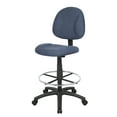 thumbnail image 4 of Boss Office Products Ergonomic Works Adjustable Drafting Chair without Arms, Blue, 4 of 8