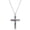 925 Silver, Large, variant on Multicolor Gemstone Cross Necklace for Women, 18K Gold Plated Rainbow Cross Adjustable Chain, Colorful Necklace Faith Christian Pendent, Dainty Religious Jewelry for Daily and Gift