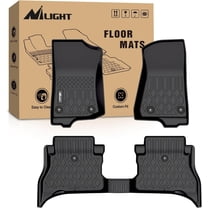 Nilight TPE Floor Mats for Jeep Wrangler 4XE Hybrid 4 Doors 2021 2022 2023 2024 2025,All Weather Custom Fit Heavy Duty Floor Liners