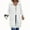 White, variant on Dasayo Womens Coats Zip Front Black Overcoat Long Coats Lapel Collar Drawstring Outerwear Shackets for Women 2025 L