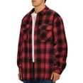 thumbnail image 4 of GENTS BLISS Flannel Shirts for Men Plaid Button Up Men Shirts Fleece Men Jacket Coat with Pocket, 4 of 14