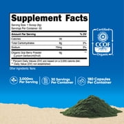 Nutricost Spirulina 3,000mg, 180 Capsules - Supplement Made With Organic Spirulina