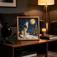 thumbnail image 5 of MYUNNIL Winter Animal Themed Pearl Art Kits, 7.8 x 7.8" 3D Sparkling Wolf Pattern Diamond Painting Crafts Set with Frame for Adults & Beginners, 5 of 5