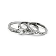 thumbnail image 5 of 1Ct Round Cut and Baguette 3 Piece Wedding and Engagement Ring Set Women's Size 5, 5 of 6