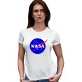 thumbnail image 1 of Womens Blue NASA Logo Deluxe Soft T-Shirt, 1 of 1