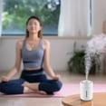 thumbnail image 4 of Multifunctional Humidifier in Multi Color Change, Desktop Decoration with Night Light, Gentle Mist Technology, Portable Built-In Battery and USB Charging Humidifier for Sleep Work Study (White-A), 4 of 6