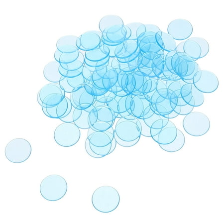 LEORX Bingo Counting Chips for Games Made of ABS Blue Color and Sturdy 100pcs