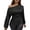 b-40Black186, variant on Women'S Blouse Elegant Satin Slim Fit Off Shoulder Long Sleeve Solid Color Shirt With Asymmetric Draped Neck Formal Female Top For All Kinds Of Events And Evening Wear,Pink,S