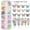 M#48PCS, variant on 60 Pcs Butterfly Acrylic Nails, 3D Aurora Butterfly Nail Charms, Glitter Clear Butterfly Nail Designs, Colorful Butterfly Acrylic for Nail Art Decoration & DIY Crafting Design