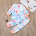 thumbnail image 4 of AherBiu Baby Girl Clothes Long Sleeve Crewneck Tops with Sweatpants Fall Gradient Color Toddler Outfits, 4 of 7