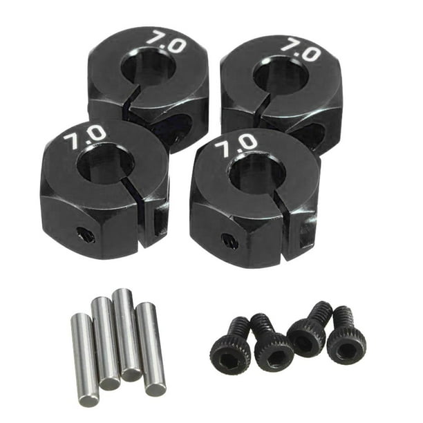 Piezas de Automóvil Hugo RC 1:10 Bujes Hexagonales 12 Mm Negro