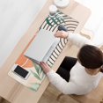 thumbnail image 3 of Long Mouse Pads for Desk,Orange Boho Geometric and Plant Pattern Desk Mats on Top Of Desks, Desk Mouse Pad Extra Large with 3mm Non-Slip Base and Stitched Edge for Gaming,Office,Work,Home 31.5"x11.8", 3 of 6