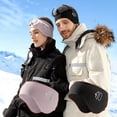 thumbnail image 2 of Dual-Function Winter Sports Ear Muffs with Goggle Slots - Warm Headband & Ear Covers for Outdoor Riding - Black & Light Purple Options, 2 of 7