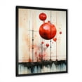 thumbnail image 5 of Designart "Spheres In Scarlet" Abstract Shapes Picture Framed Wall Art Prints, 5 of 5